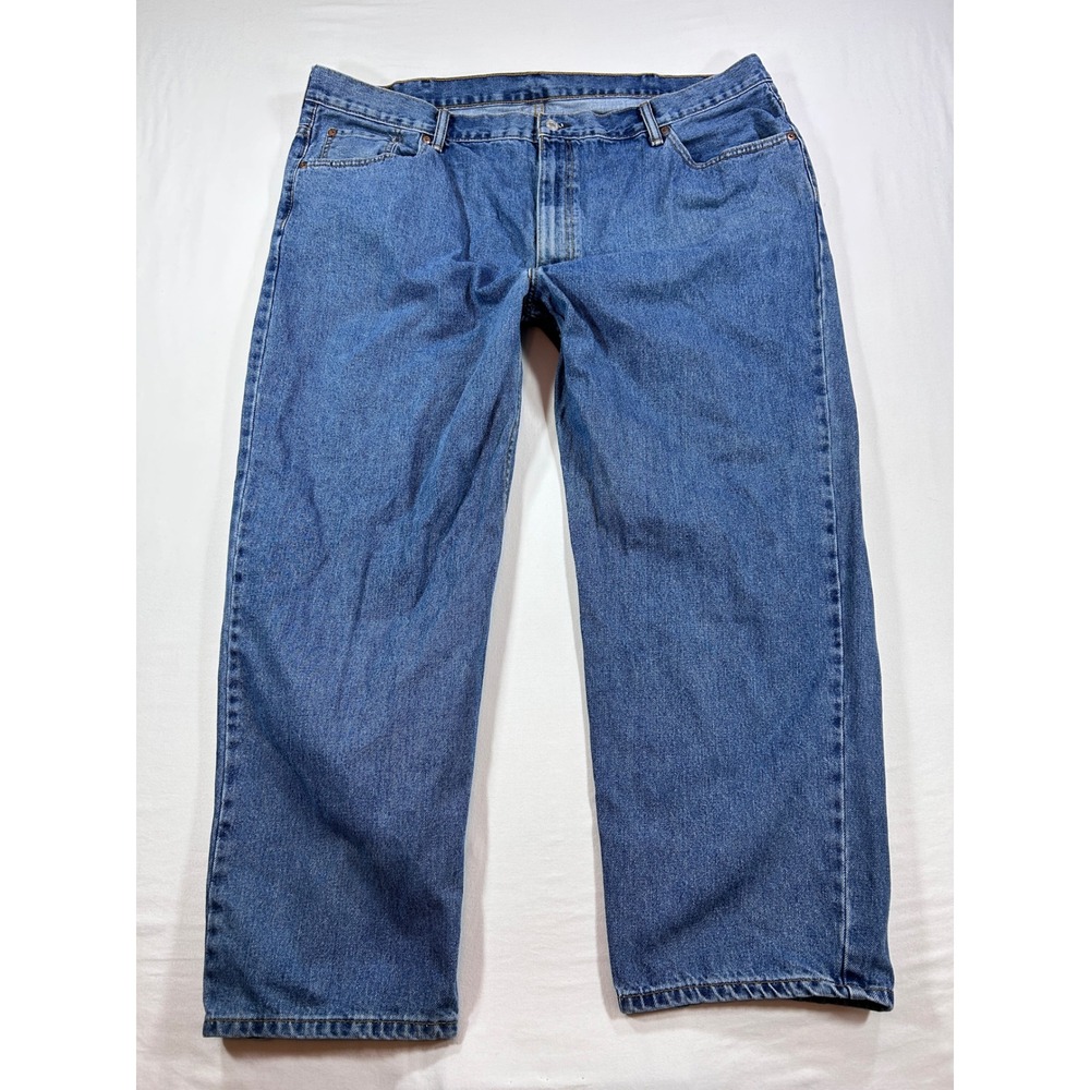 Levis 550 Relaxed Fit Jeans Mens 46x29 Blue Denim Medium Wash Tapered Leg